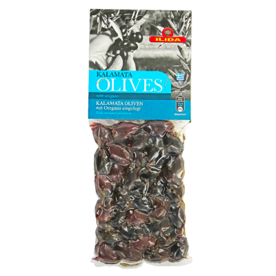 Kalamata schwarze Oliven mit Oregano