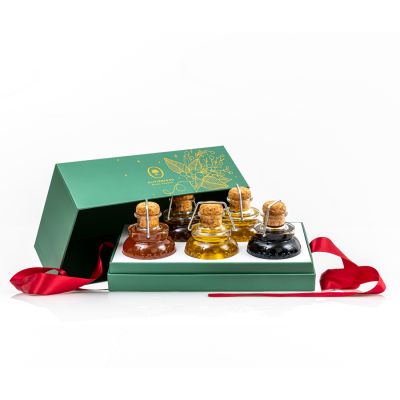 Flavors gift set with 5 oils and vinegars