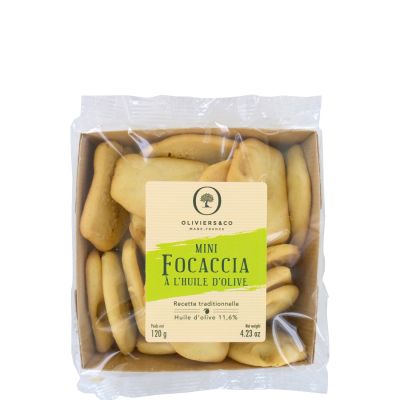 Mini Focaccia Savory Biscuits with Olive Oil 11.6%
