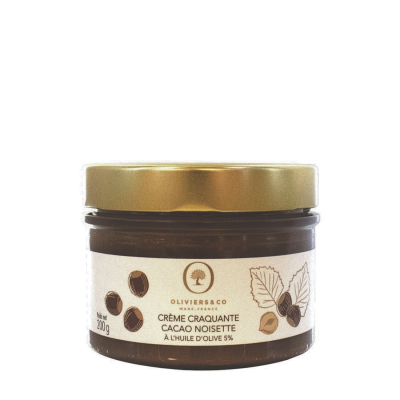 Knusprige Creme mit Kakao und Haselnüssen