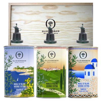 Set mit 3 Olivenölen der "Reservierte Ernte"