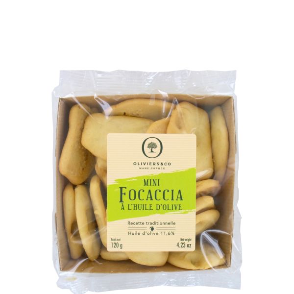 Mini Focaccia Salzgebäck mit 11,6% Olivenöl