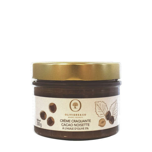 Knusprige Creme mit Kakao und Haselnüssen