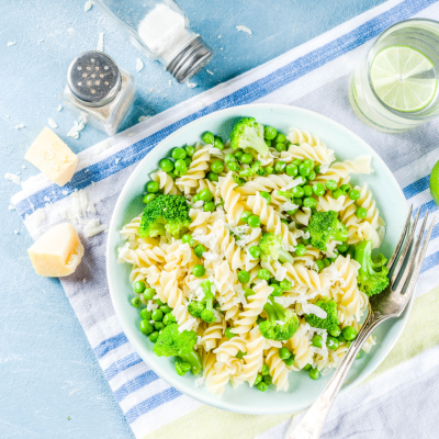 Fusilli with Spring Vegetables