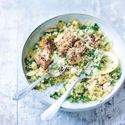 Poulet au citron & semoule