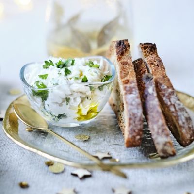 Fish Rillette with Passion Fruit