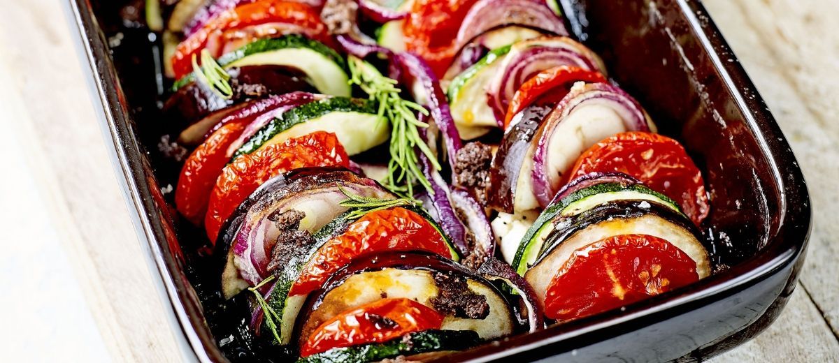 Tian de légumes au romarin