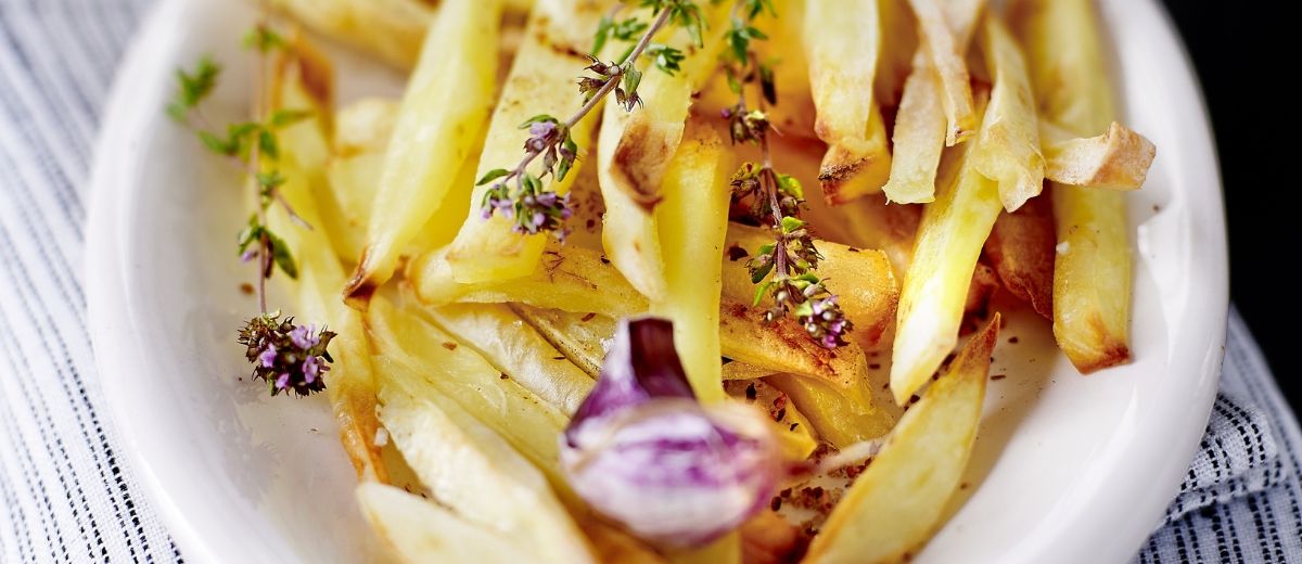 Flavoured oven chips