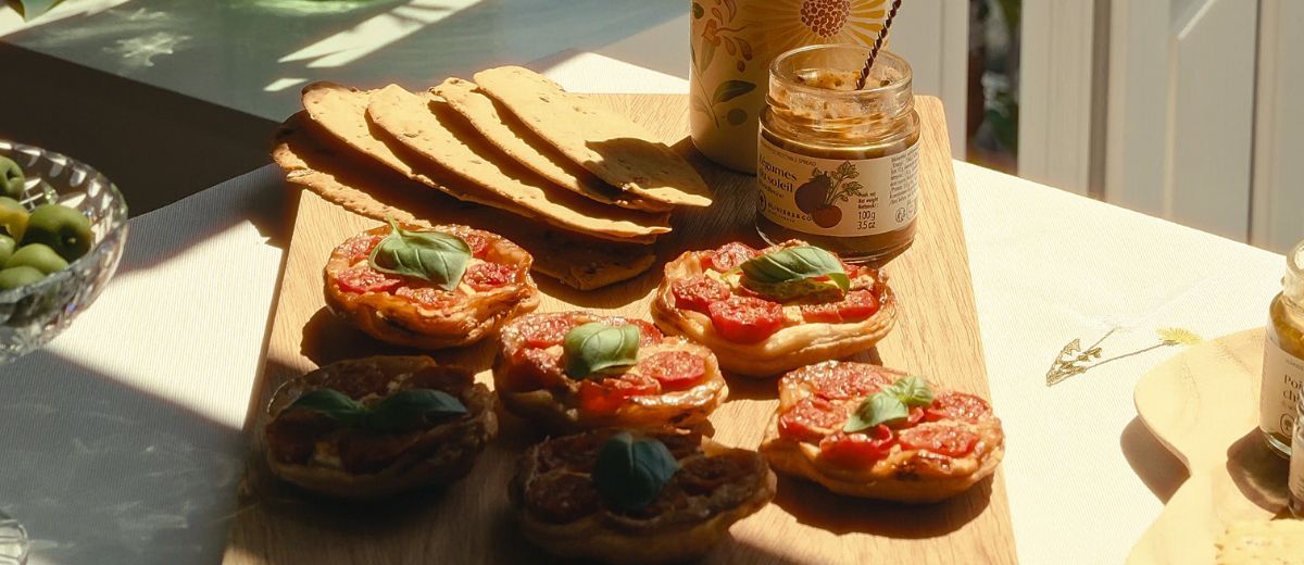 Aperitif & Tarte Tatin à la tomate cerise