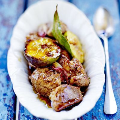 Caramelised Filet Mignon and  roasted Figs