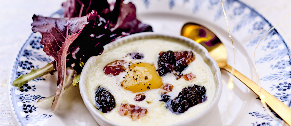 Œuf cocotte aux morilles
