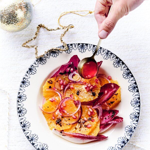 Wintersalat mit Orange und Granatapfel