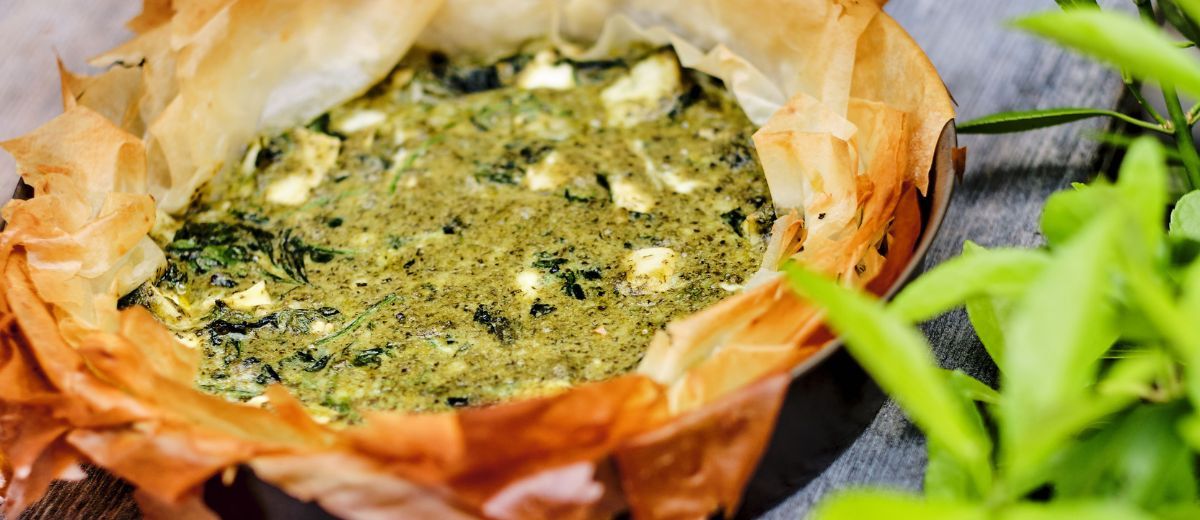 Tarte au chèvre et aux herbes